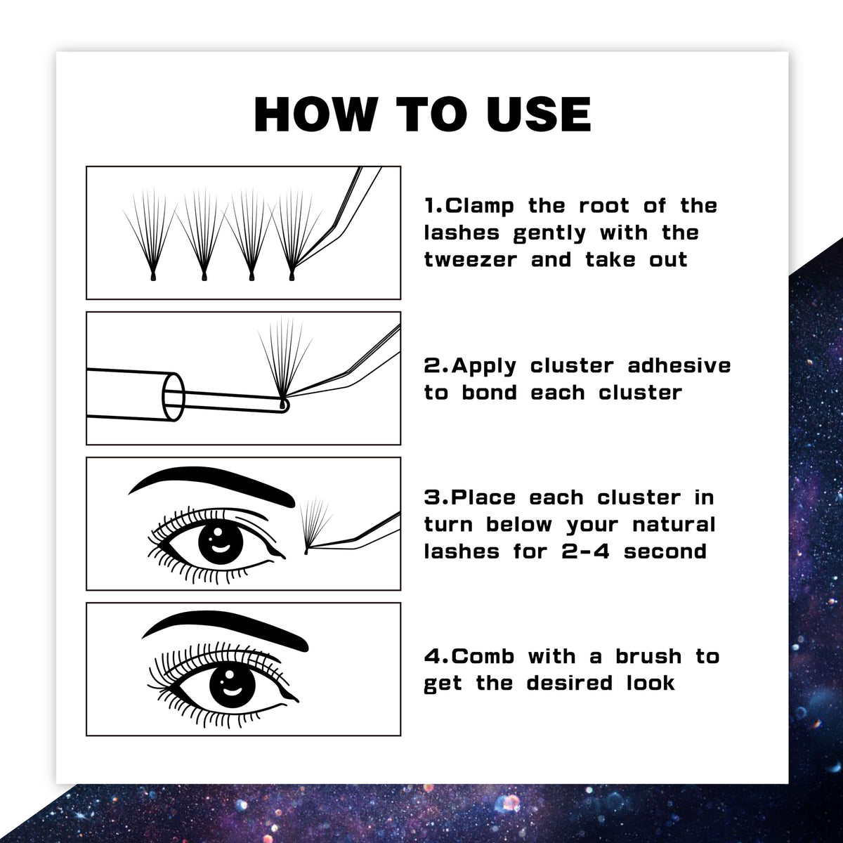 DIY Lashes At Home! Ceres Mini (32 Clusters)