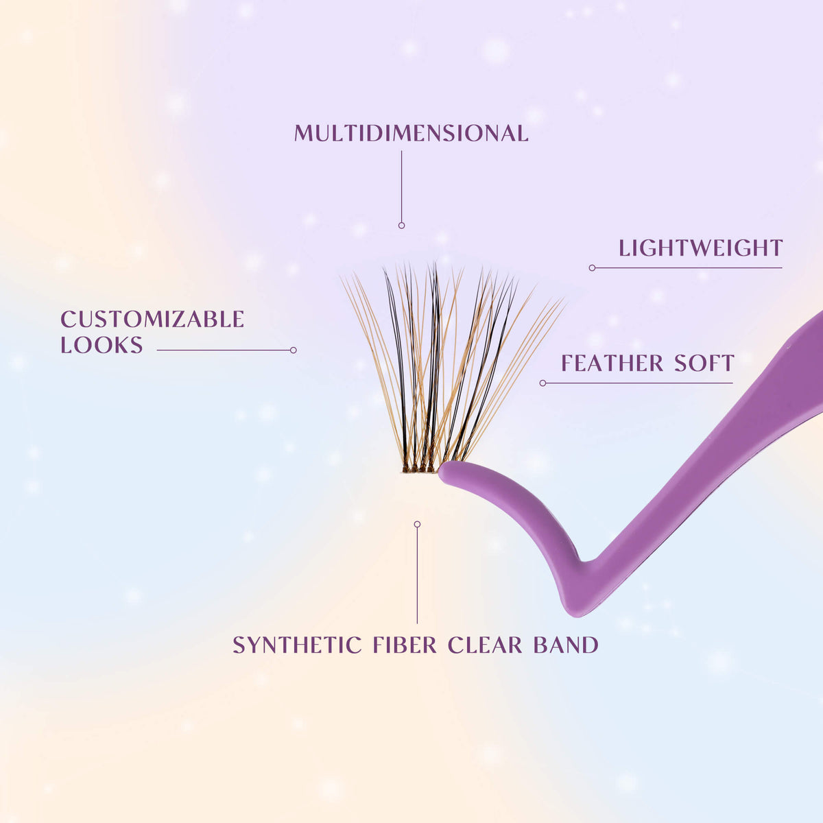DIY Your Lashes Extensions At Home! Ceres & Makemake MIX Kit (80 Clusters)