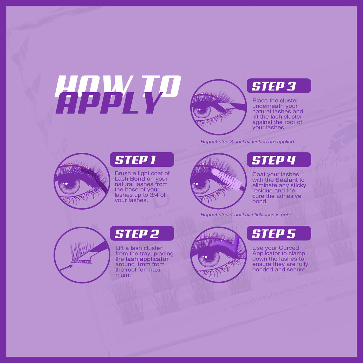 DIY Your Lashes Extensions At Home! Pluto & Eris MIX Kit (80 Clusters)