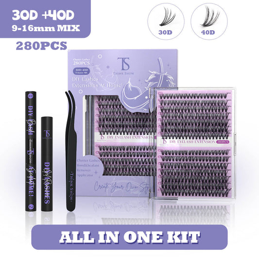 DIY Lashes 30D+40D 280 PCS - All in One Kit