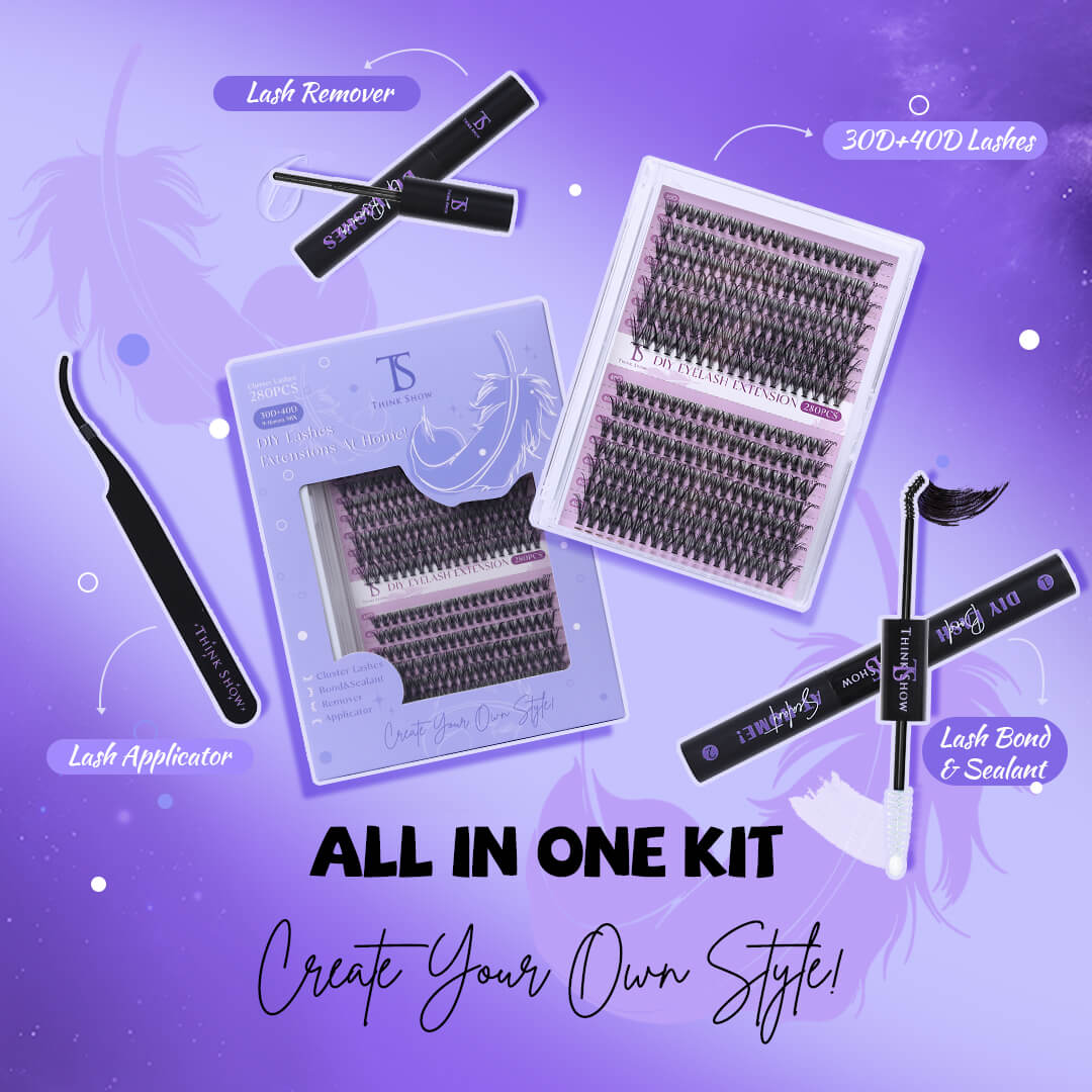 DIY Lashes 30D+40D 280 PCS - All in One Kit