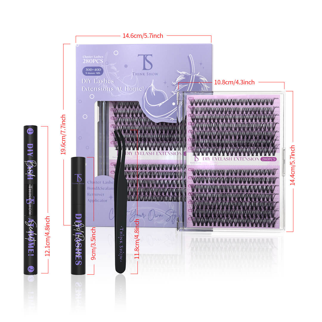 DIY Lashes 30D+40D 280 PCS - All in One Kit