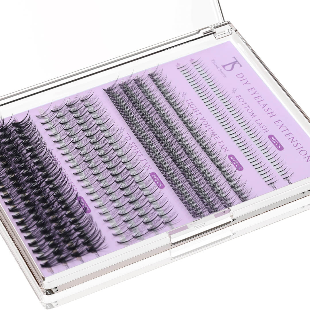 DIY Lashes 4 Styles MIX - All in One Kit - Wispy Look with Bottom Lashes