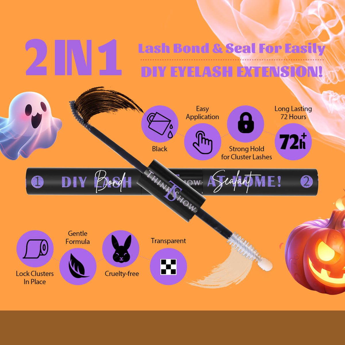 Halloween Bewitch / Calaverita DIY Lashes Nails Mega Kit