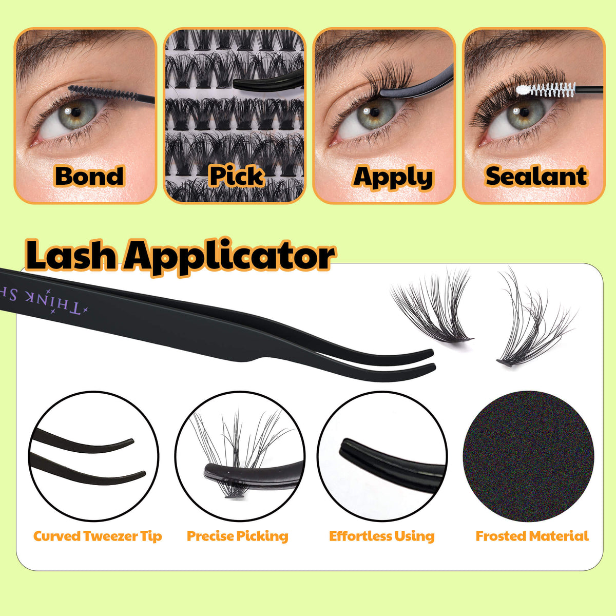 DIY Lashes 3D Fluffy Look 30D+50D 280 PCS - All in One Kit