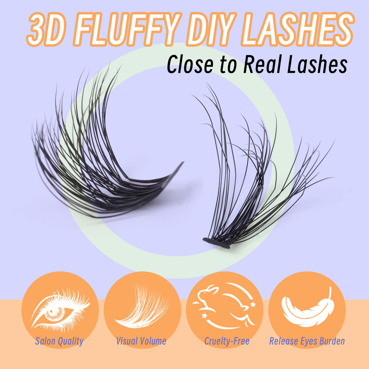 DIY Lashes 3D Fluffy Look 30D+50D 280 PCS - All in One Kit