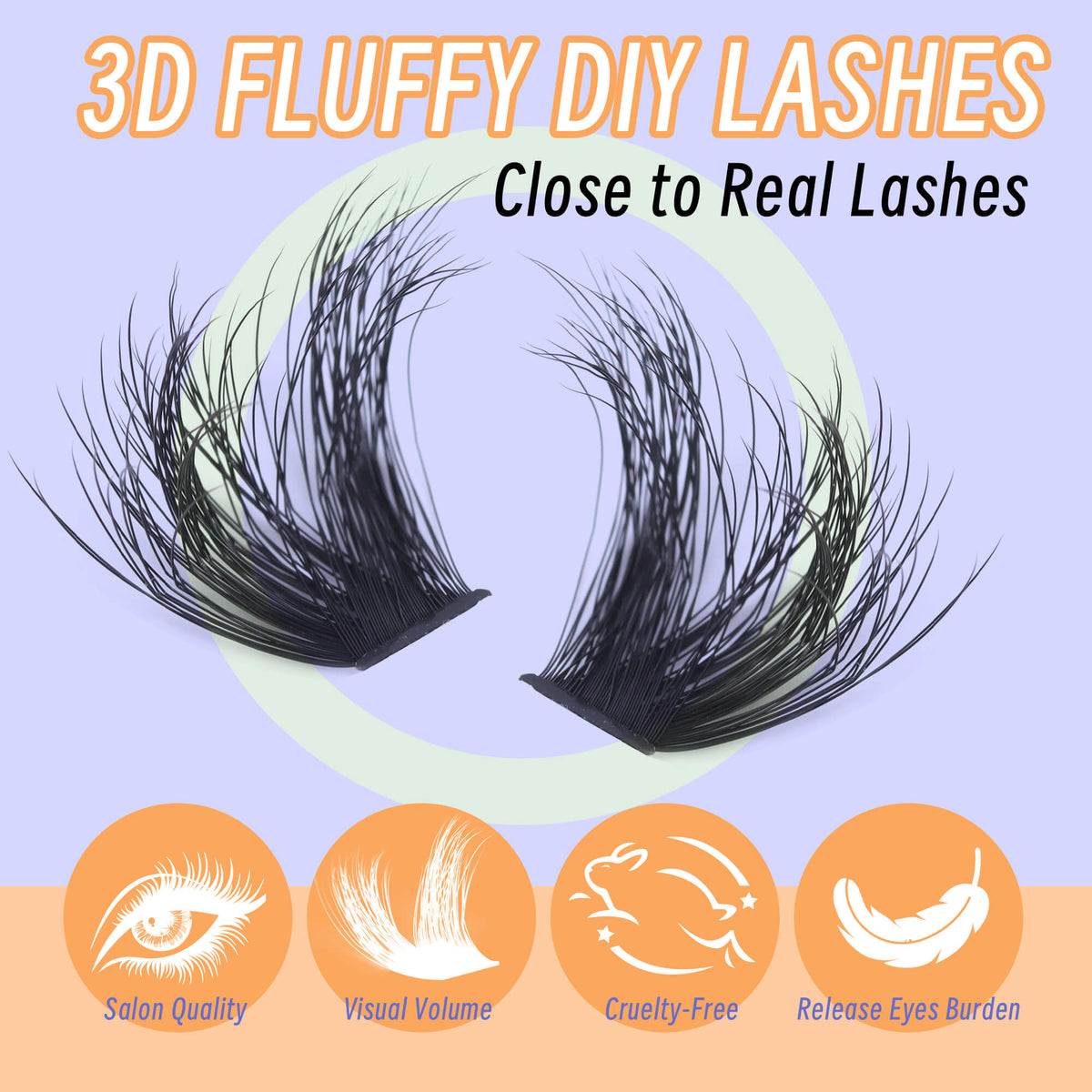 DIY Lashes 3D Fluffy Look 8-18mm 168 PCS - All in One Kit (F08C)