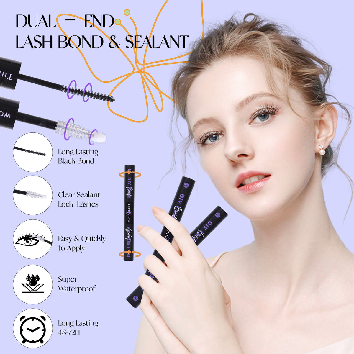 DIY Lashes Extensions Look 8-18mm 168 PCS - All in One Kit (F11C)