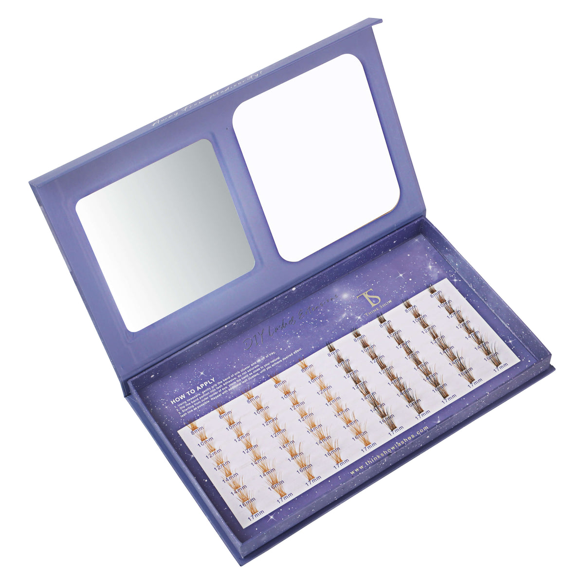 DIY Your Lashes Extensions At Home! Eris & Makemake MIX Kit (80 Clusters)