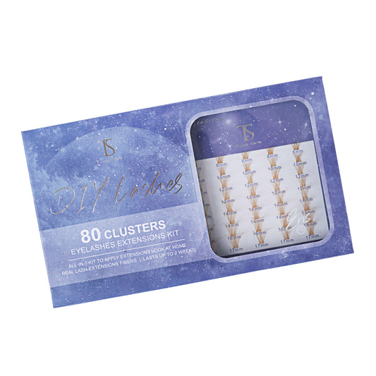 DIY Your Lashes Extensions At Home! Eris Kit (80 Clusters)