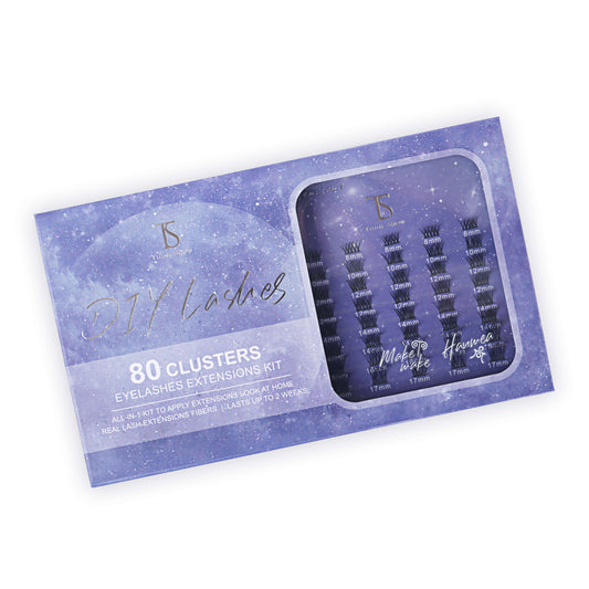 DIY Your Lashes Extensions At Home! Haumea & Makemake MIX Kit (80 Clusters)