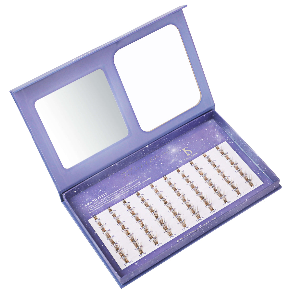DIY Your Lashes Extensions At Home! Makemake Kit (80 Clusters)