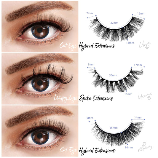Super Curl Strip Lashes - MIX Style 6 Pairs Bundle