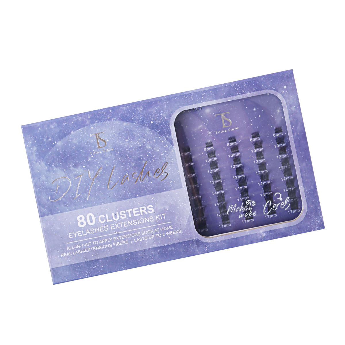 DIY Your Lashes Extensions At Home! Ceres & Makemake MIX Kit (80 Clusters)