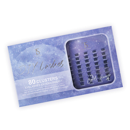 DIY Your Lashes Extensions At Home! Ceres & Haumea MIX Kit (80 Clusters)