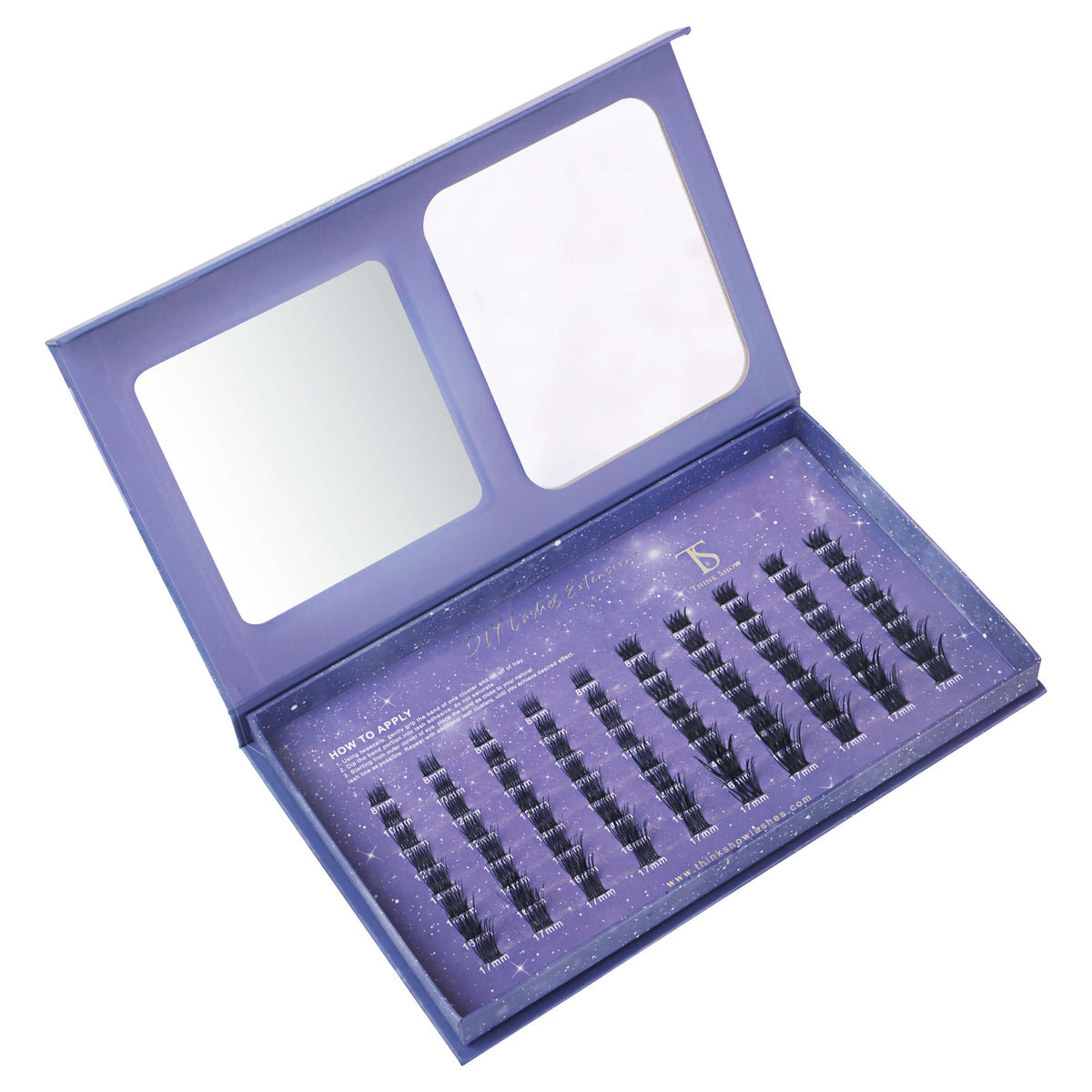 DIY Your Lashes Extensions At Home! Ceres & Pluto MIX Kit (80 Clusters)