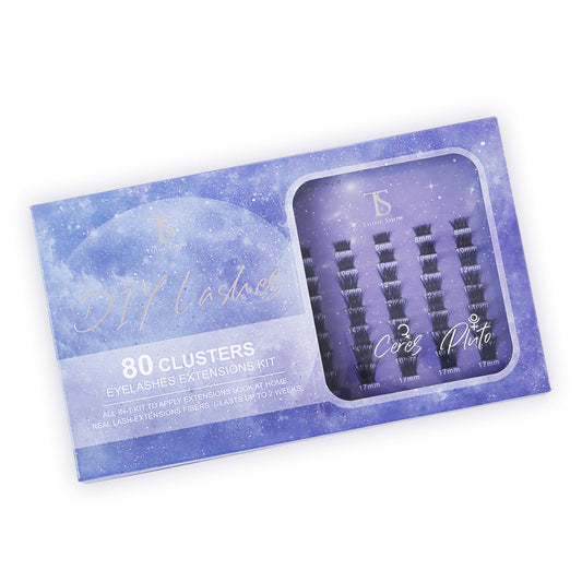 DIY Your Lashes Extensions At Home! Ceres & Pluto MIX Kit (80 Clusters)