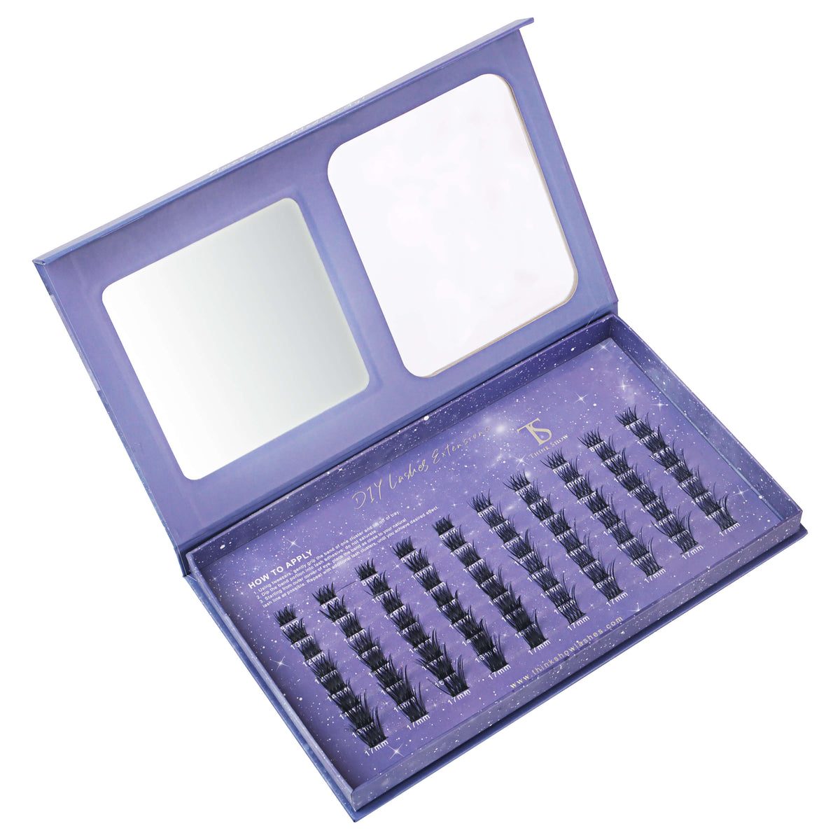 DIY Your Lashes Extensions At Home! Haumea & Pluto MIX Kit (80 Clusters)