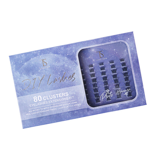 DIY Your Lashes Extensions At Home! Haumea & Pluto MIX Kit (80 Clusters)